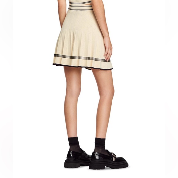 SANDRO matching skirt and top in ecru - Picture 6 of 14